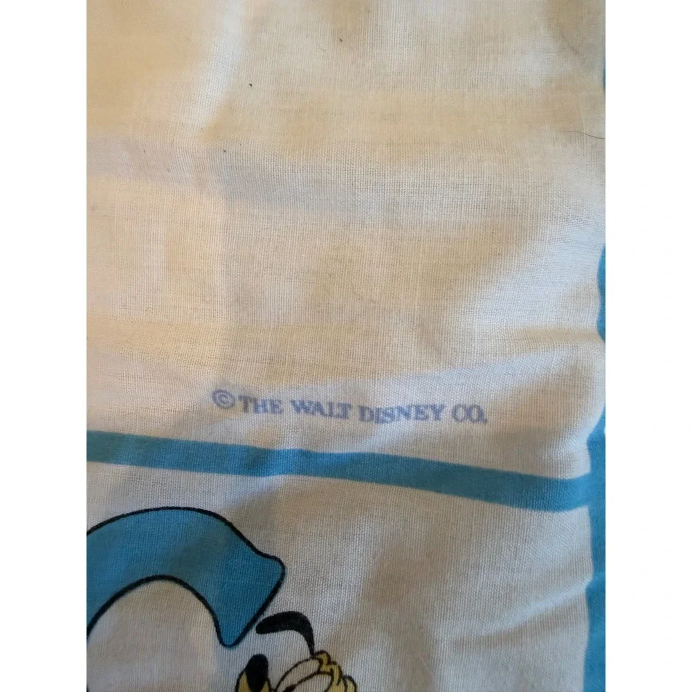 Vintage Dundee Disney Mickey Minnie Pluto‎ ABC Baby Quilt Comforter Made in USA